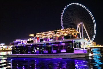 Ain Dubai 1 Hour Houseboat Cruise Sunset and Moonlight