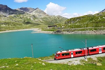 Scenic Alps Adventure: Bernina Train & St. Moritz Tour from Milan