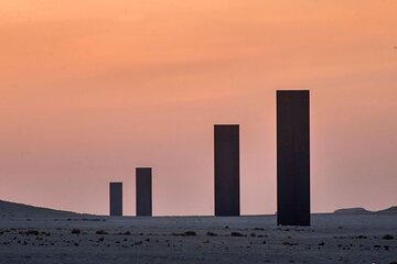 Qatar West Tour Zekreet Rock Formation, Richard Serra Sculpture