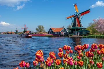 Private transfer from Amsterdam to Kinderdijk, 2h Stop in Gouda