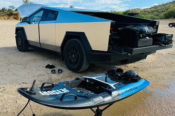 The Original Tesla Cybertruck/Jetsurf Tour in the Sonoran Desert 