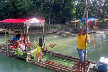 Dunn River Falls and Bamboo River Rafting in Ocho Rios Jamaica.