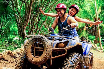 Cancun Adrenaline Day for Cenote Zipline and ATV