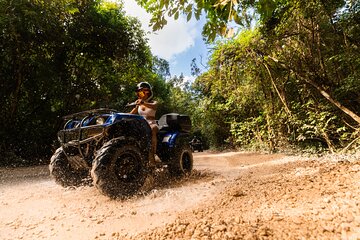 Cancun ATV Adventure with Ziplines, Cenote & Insurance Included