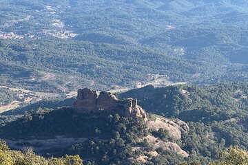 Hiking on the mountain with cliffs and spectacular views