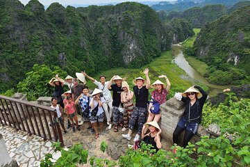 From Hanoi: Hoa Lu, Tam Coc, Mua Caves, Limousine, Buffet, Biking