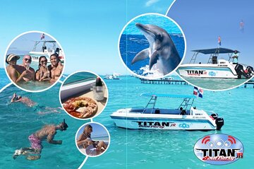 Family Boat Tour, Snorkeling, Dolphin View, Private Beach