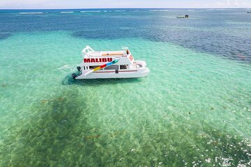 Party boat with open bar and snack including 