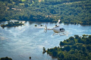 Victoria Falls Helicopter Flight and Zambezi Dinner Cruise
