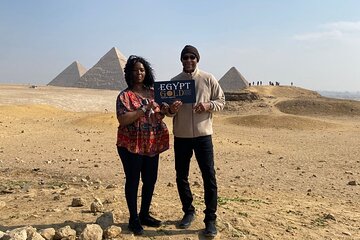 Cheap Day tour to Giza Pyramids Sphinx With Camel Rid With lunch