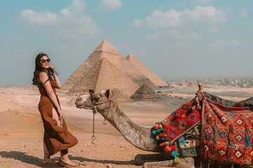 Cairo 8 Hour Private Tour Giza Pyramids, Egyptian Museum & Bazaar