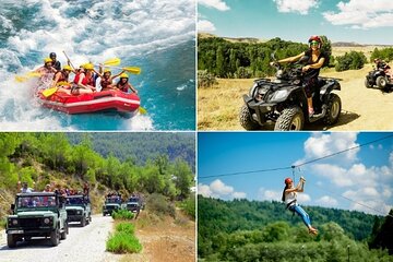  Combo Rafting With Quad & Jeep Safari & Zipline : Köprülü Canyon