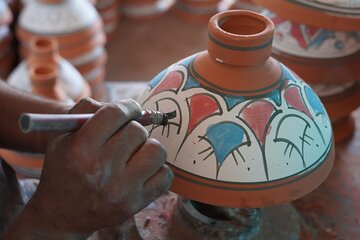 Pottery and Painting Workshop with Moroccan Tea in Mzouda