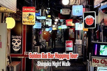 [Private]Shinjuku Night Walk & Golden Gai Bar Hopping Tour