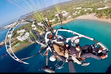 Flights by motor paragliding around Ibiza Island