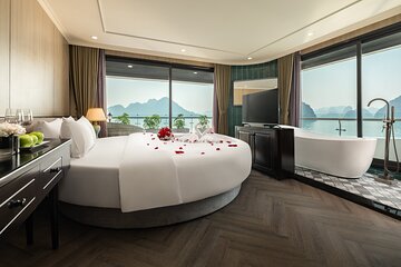New 5-Star Overnight Cruise Halong Bay & Lan Ha Bay from Hanoi