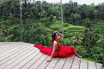 Day Trip to Ubud Rice Terrace Temple and Waterfall