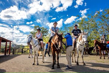 Waterfall Hike Zip Lining & Horseback Ride Tour from Puerto Plata