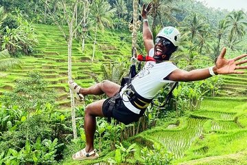 Ubud Rice terrace,Zip-line and waterfall 