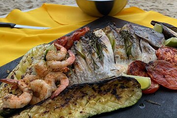 On the Beach Seafood Barbecue Class in a Kombi