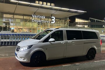 Private Transfer from or to Schiphol Airport AMS by Luxury Van