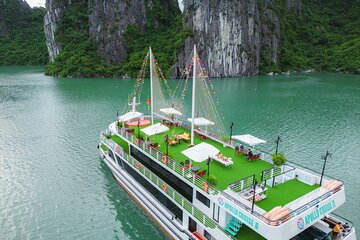 Hanoi Apollo 5 Star Halong Bay Cruise Buffet,Limousine & Jacuzzi
