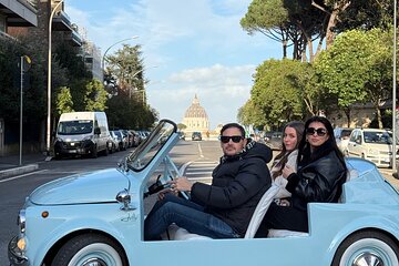 Rome Private Open-Top Fiat 500 Tour with Driver