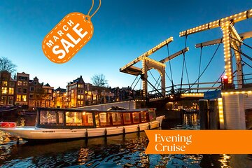 Amsterdam Evening Canal Cruise with Live Guide and Onboard Bar 