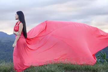 Private Flying Dress Photoshoot in Guanacaste with Hotel Pickup