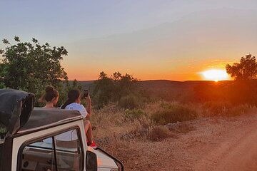 Jeep Sunset by the Algarve Mountains