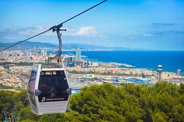  Reserved Entrance to Montjuic Castle with Cable Car in Barcelona