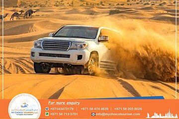 Dubai 4x4 Red Dunes Safari with BBQ Dinner Sandboard & Camel Ride