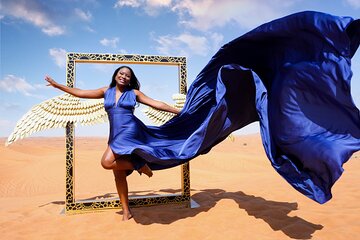 Dubai Desert Flying Dress Photography & Videography Tour