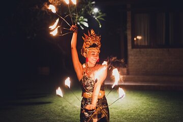 Sunset Fire Dance & Cliffside Temples with Driver / Guide