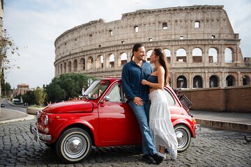 Private Fiat 500 Retro Car Tour with Professional Photoshoot