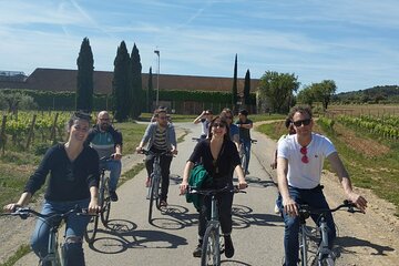 From Sitges: Wine and Bike Tour with hotel pick up.