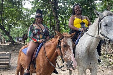 Dunns River Falls and horseback riding activity 