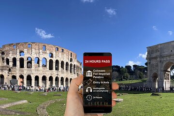 Timed entry to the Colosseum and Forums with digital audio guide