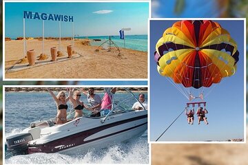 Private Speedboat Explore Magawish Island & Parasailing–Hurghada