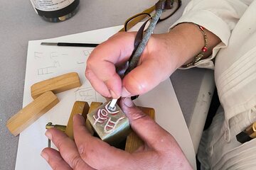 Seal creating, carving your own name or logo in special stone
