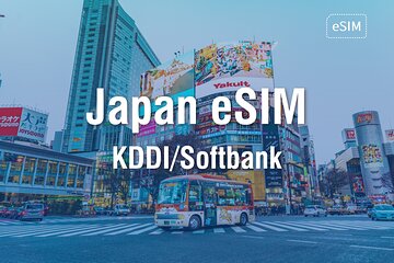 KDDI and Softbank eSIM in Japan for 1-30 Days with 3GB-Unlimited