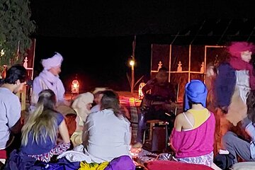 Overnight Camp Camel Trek in Merzouga Desert, Berber Music 