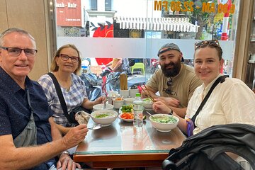 Hanoi Private Walking Street Food Tour with Train Street Visit