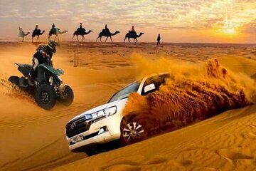 6-Hour Dubai Desert Safari with BBQ Dinner and Quad Biking