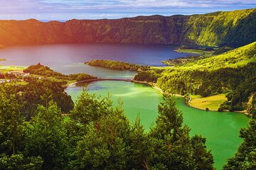 Cruise Travellers: Sete Cidades Volcano, The Blue & Green Lake