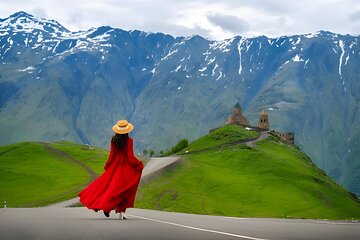From Tbilisi Daytrip Kazbegi Gudauri & Zhinvali Guided Group Tour