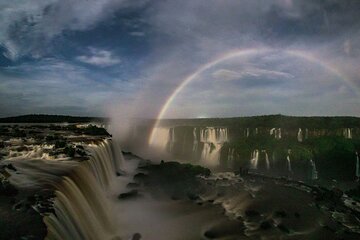 Iguazu Falls: Argentina and Brazil Sunset on the Same Day