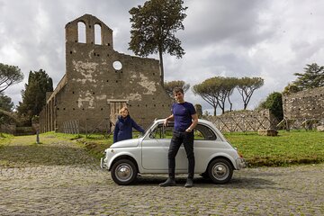 Tour in Fiat500 to the catacombs, Appia antica and (aqueduct park)