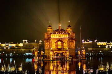 Golden Temple Night Light Ceremony with a Sikh