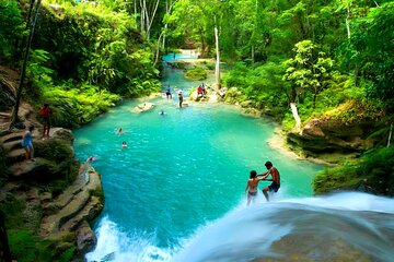 Blue Hole and Dunn's River Falls Ocho rios or Falmouth pickups